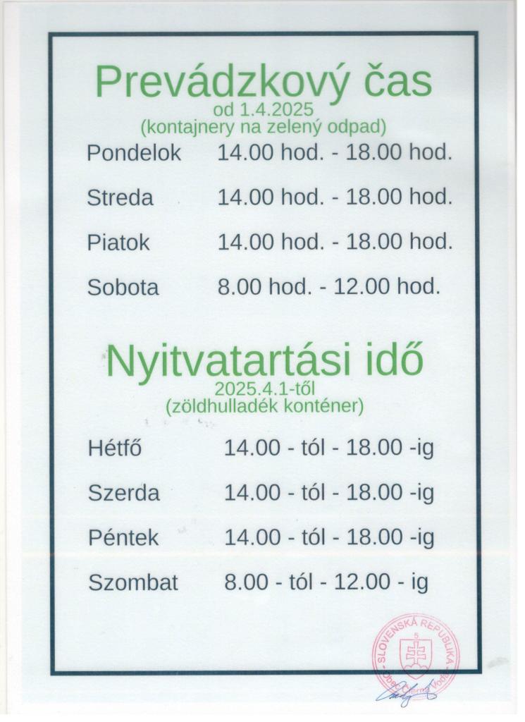 Prevádzkový čas