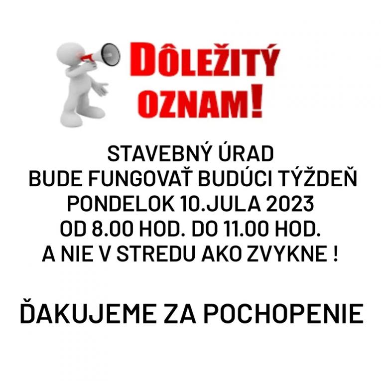 dôležizý oznam