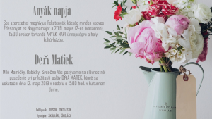Deň Matiek - Anyák napja 1
